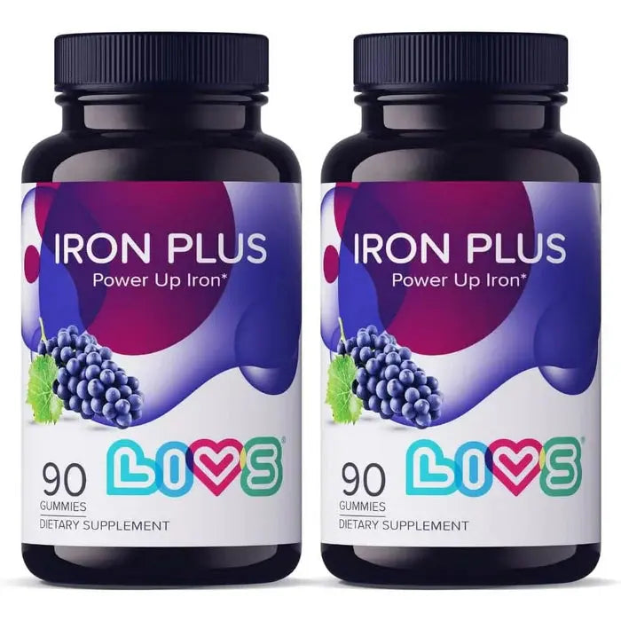 Livs Iron Plus Grape 90 Gummies My Store