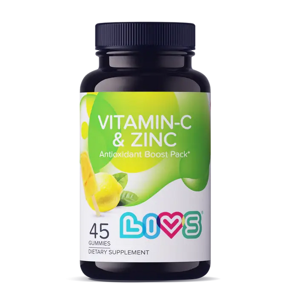 Livs Vitamin-C & Zinc Lemon Ice Pop Flavor 45 Gummies My Store