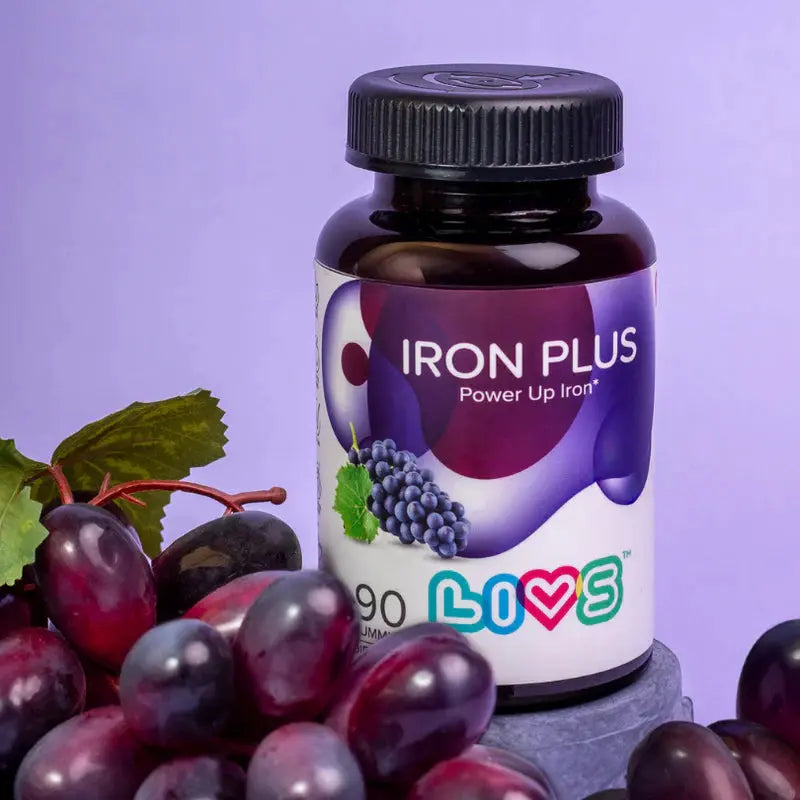 Livs Iron Plus Grape 90 Gummies My Store