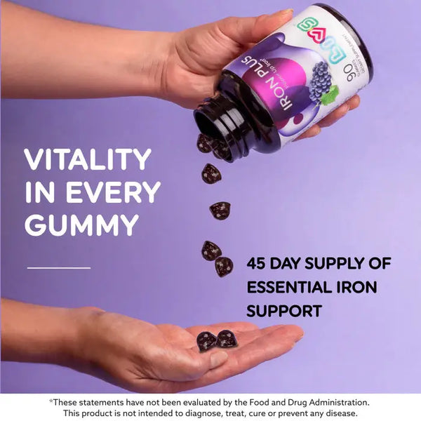 Livs Iron Plus Grape 90 Gummies My Store