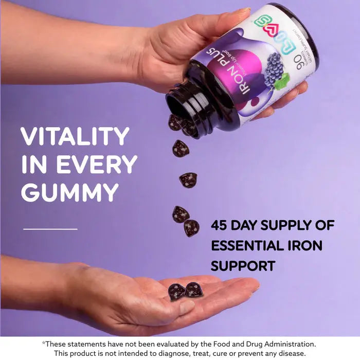 Livs Iron Plus Grape 90 Gummies My Store