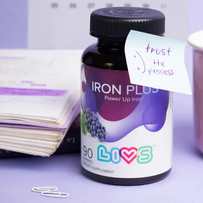 Livs Iron Plus Grape 90 Gummies My Store